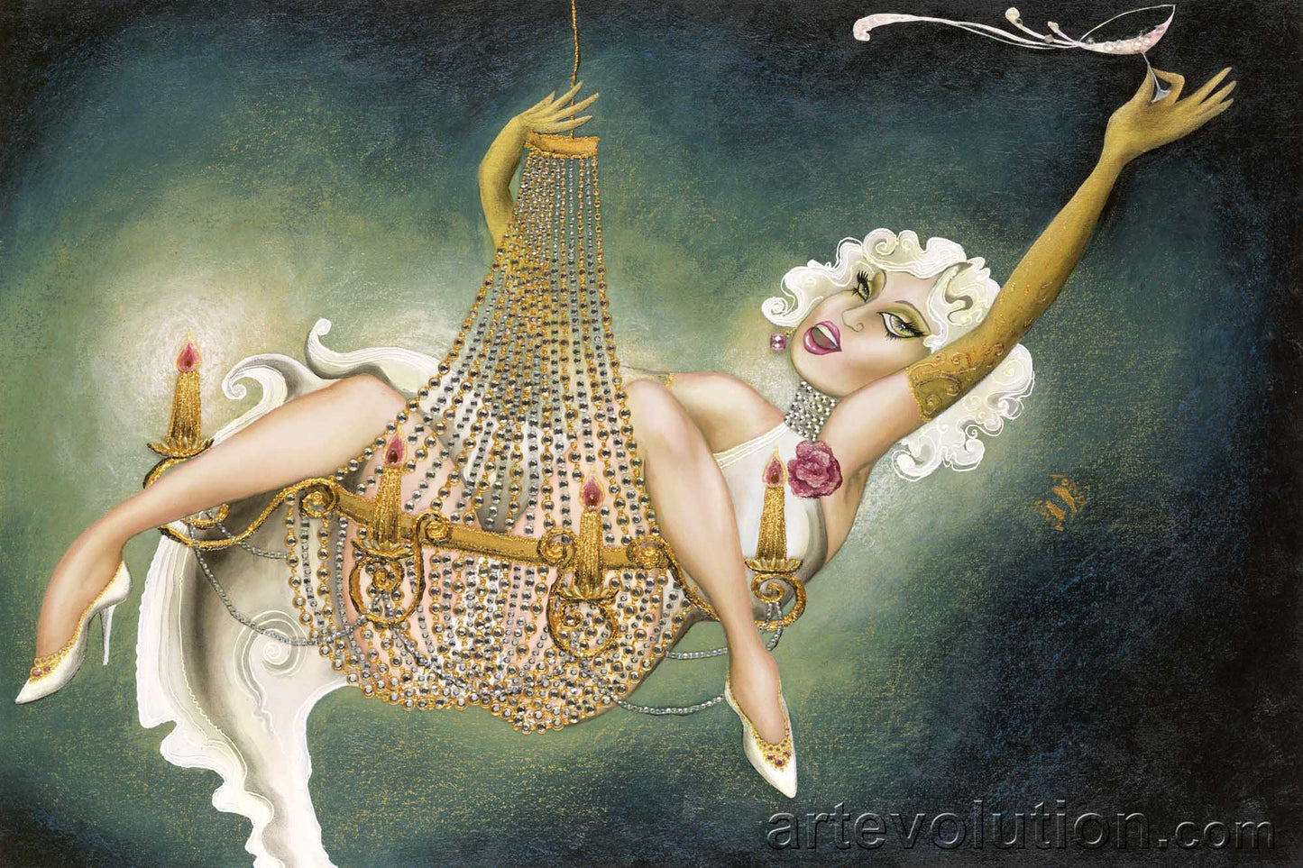 Lighting UP her Bubbles