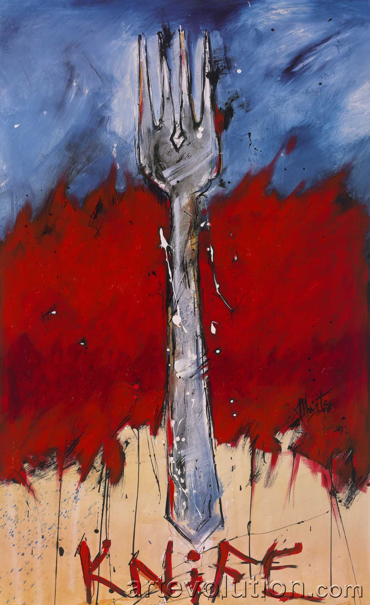 Objects on Red Knife