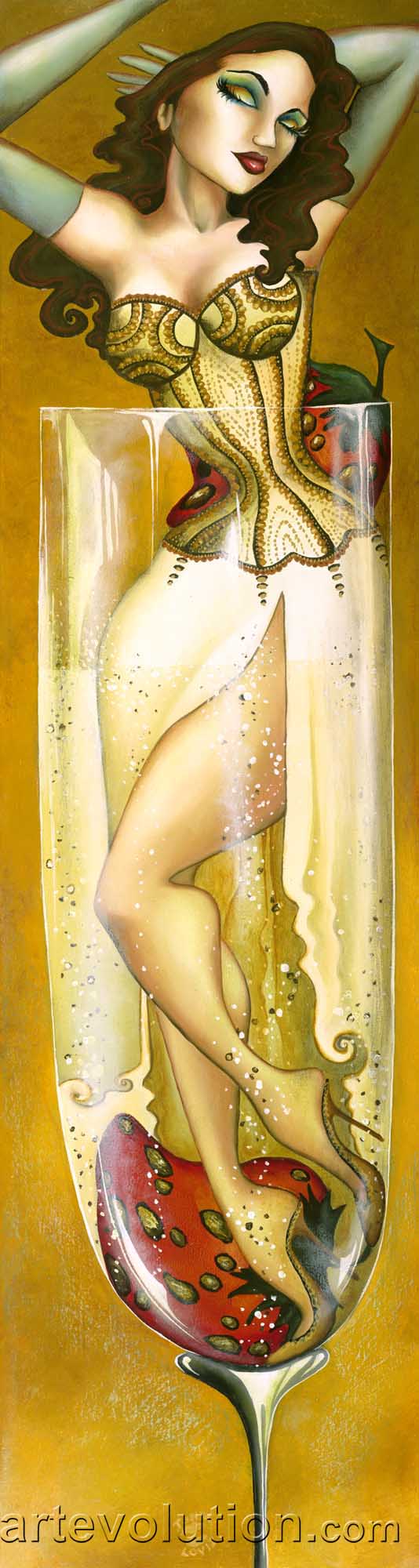 Popped her bubbles