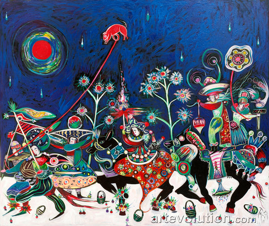 Winter Blue Masquerade