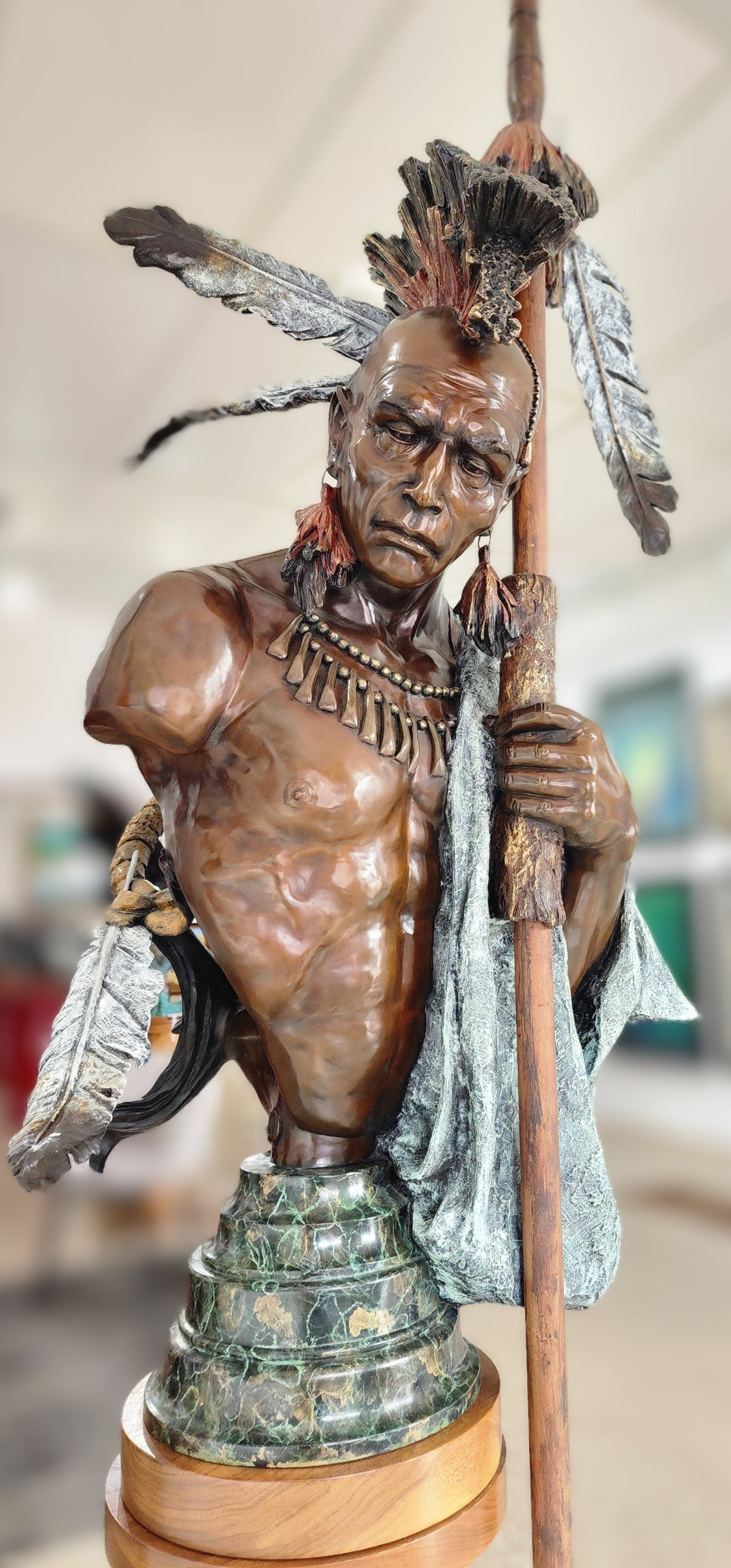 Vilem Zach Sculpture for sale - Hiawatha