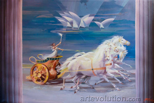 Golden Olympic Chariot