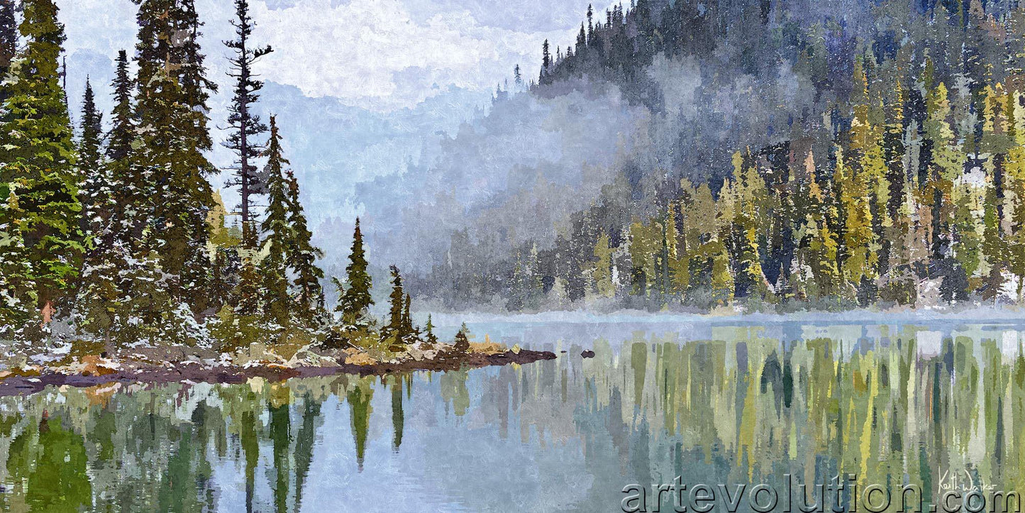 Clearing Mist on Lake O'hara