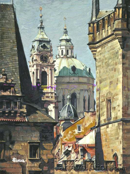 Towers - Alexey Slusar - Framed Original