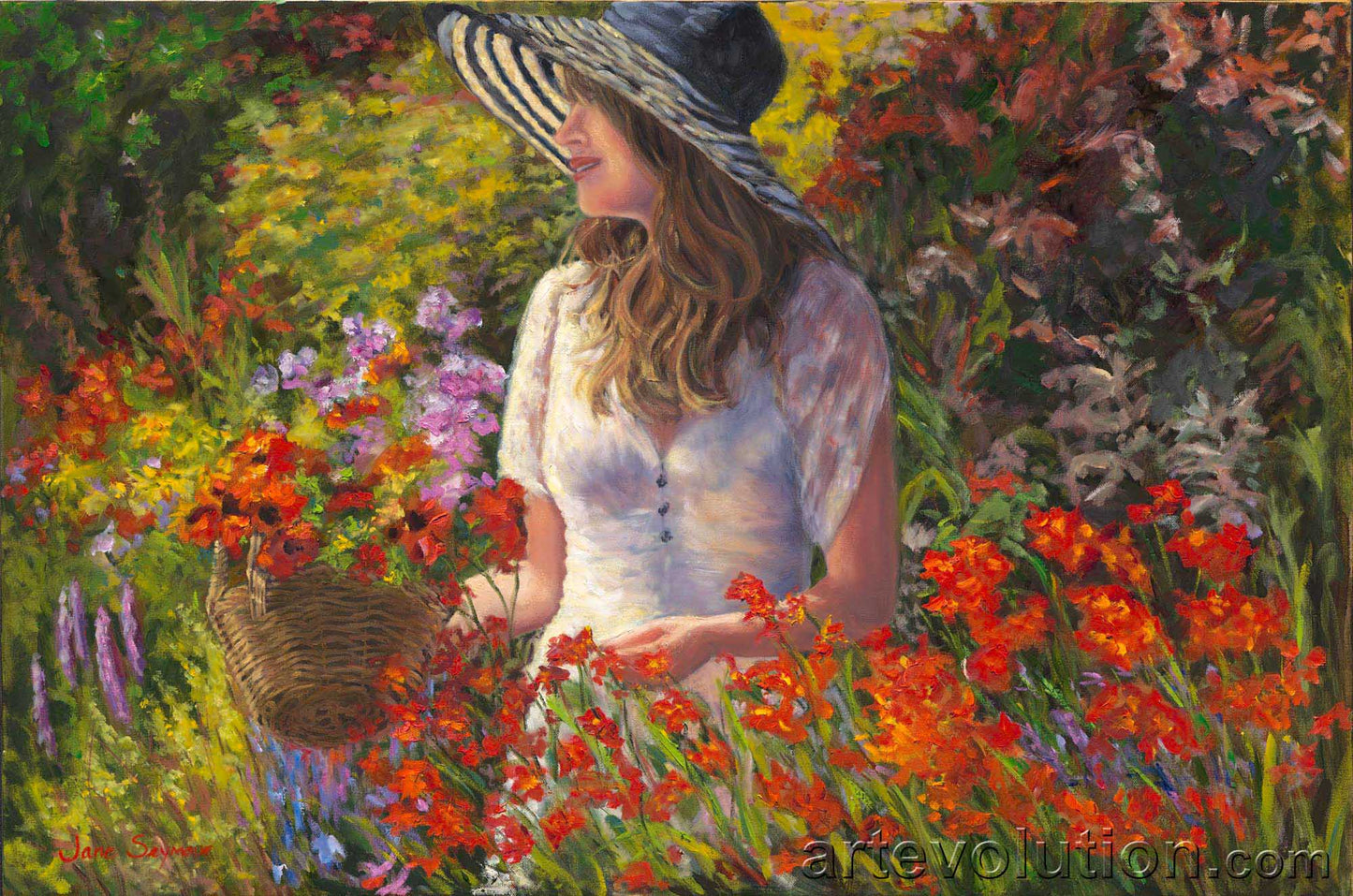 The Artist in Her English Garden