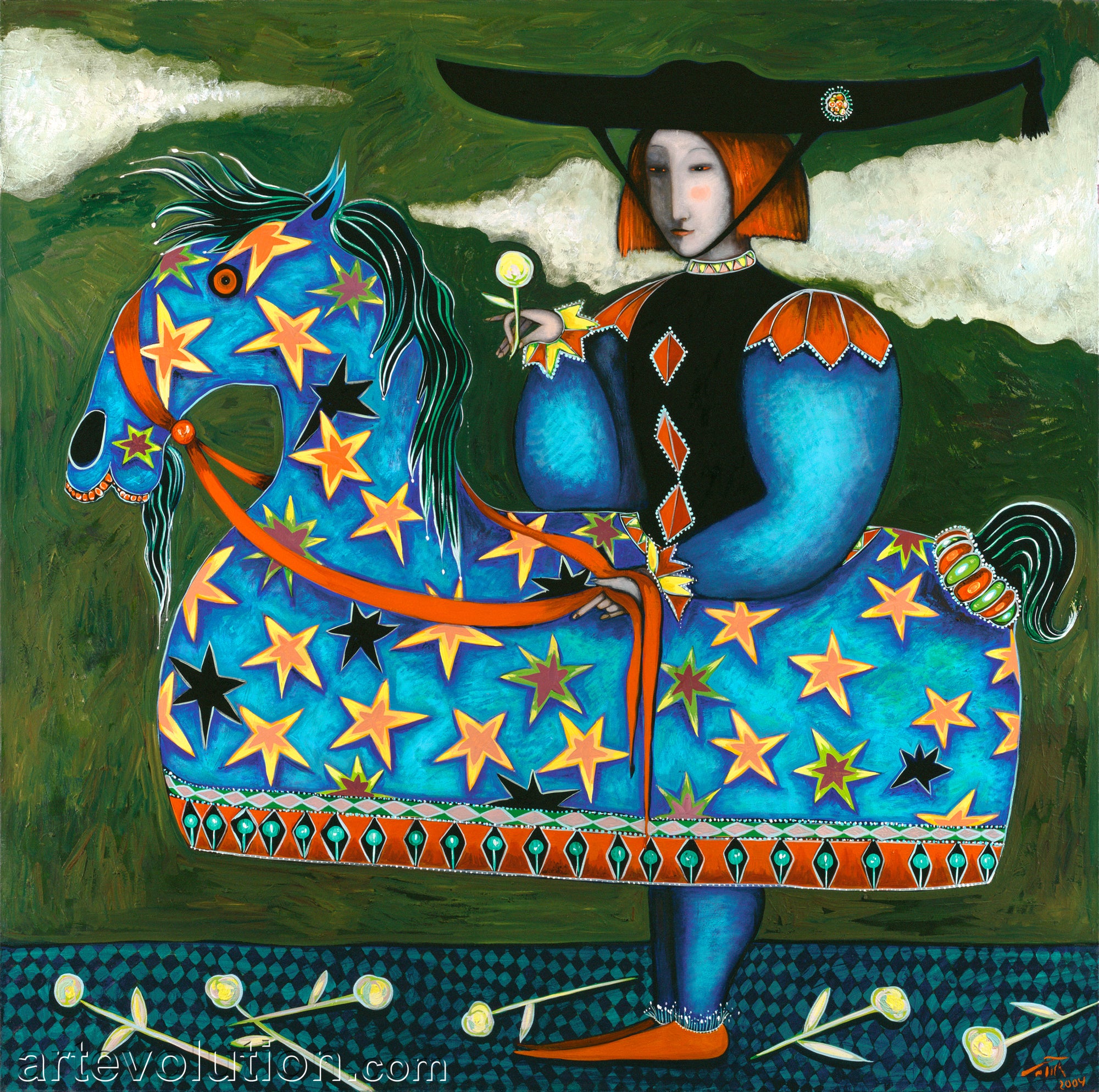 The Blue Rider by Toller Cranston