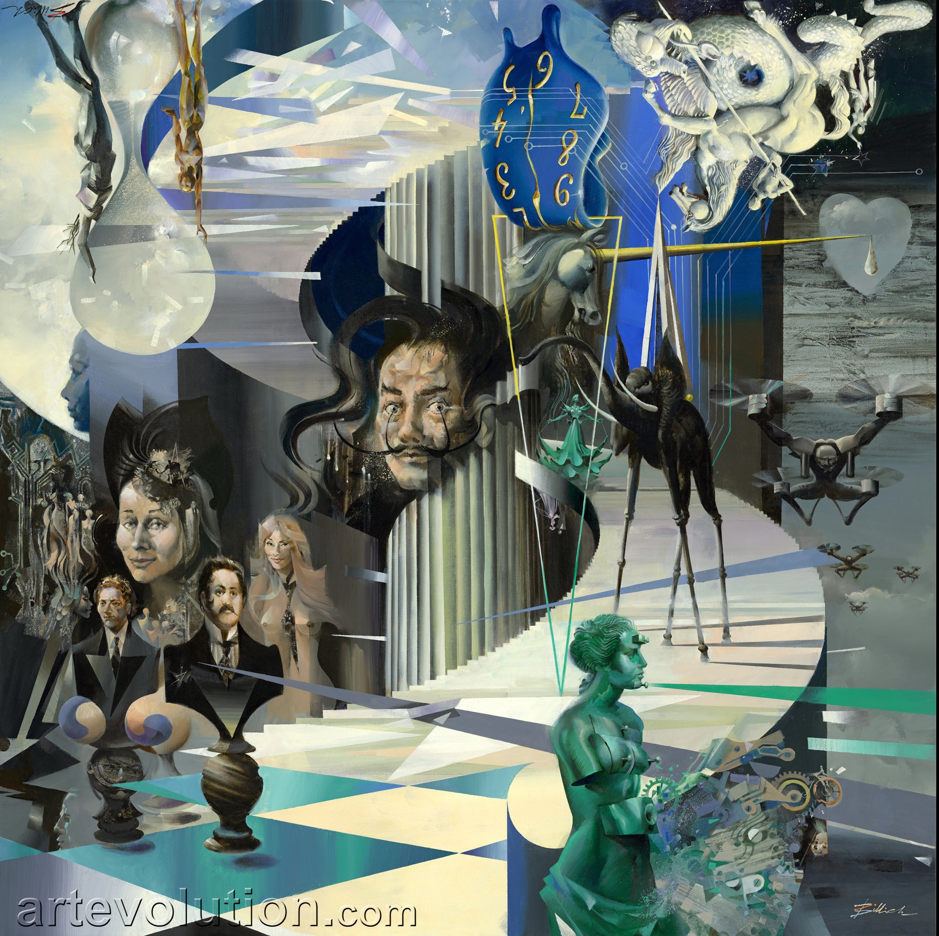Homage to Dali by Charles Billich