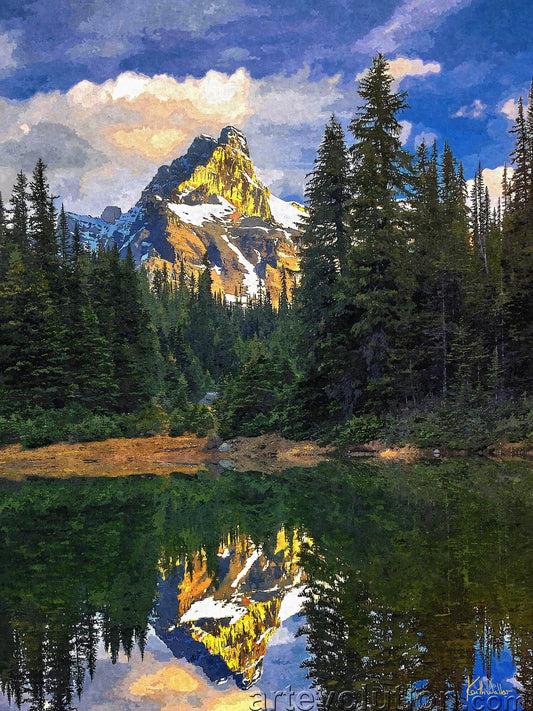 Cathedral Mountain Reflection