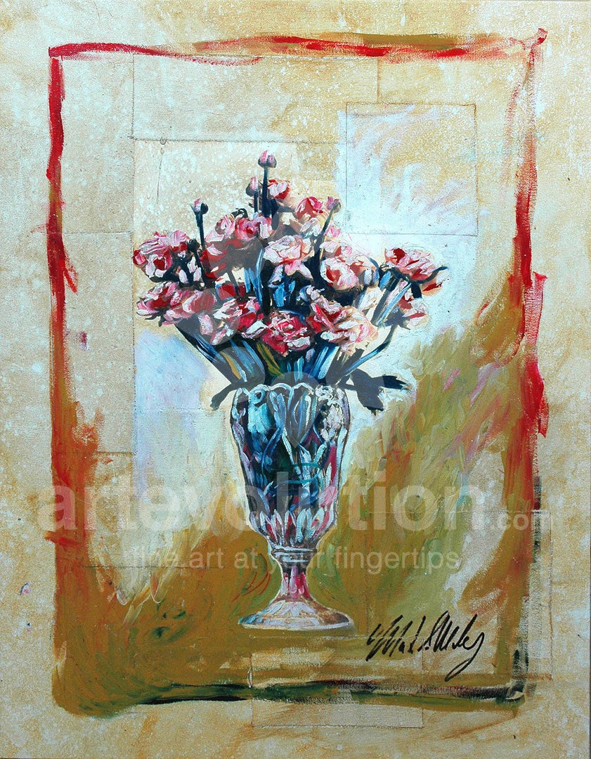 Carnations & Vase
