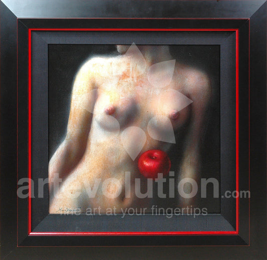 Nude and Red Apple