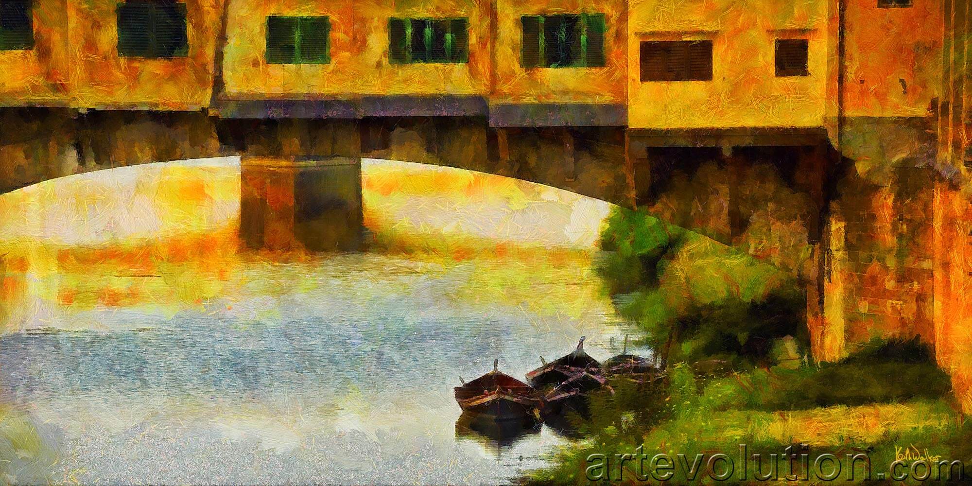 Pont Veccio First Light by Keith Walker